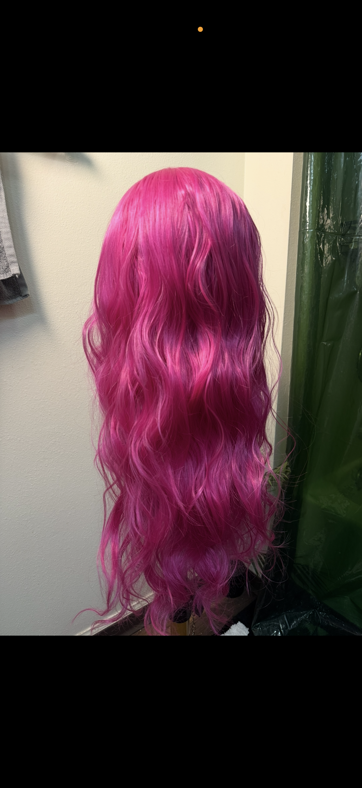 Hot Pink Body Wave Synthetic Wig-26"